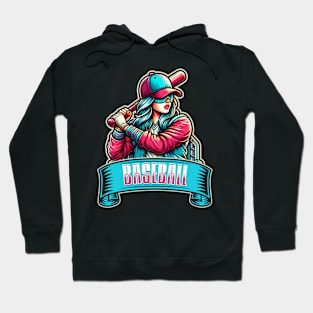 Women's Baseball Street Art Hoodie